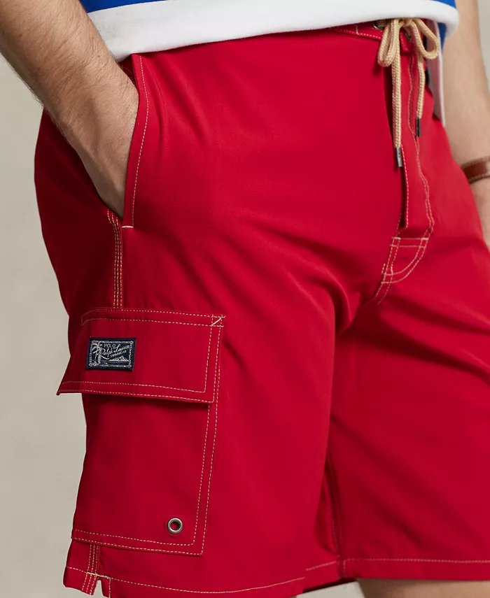 Мужские плавки Kailua Classic-Fit длиной 8,5 дюймов Polo Ralph Lauren, красный — фото 4
