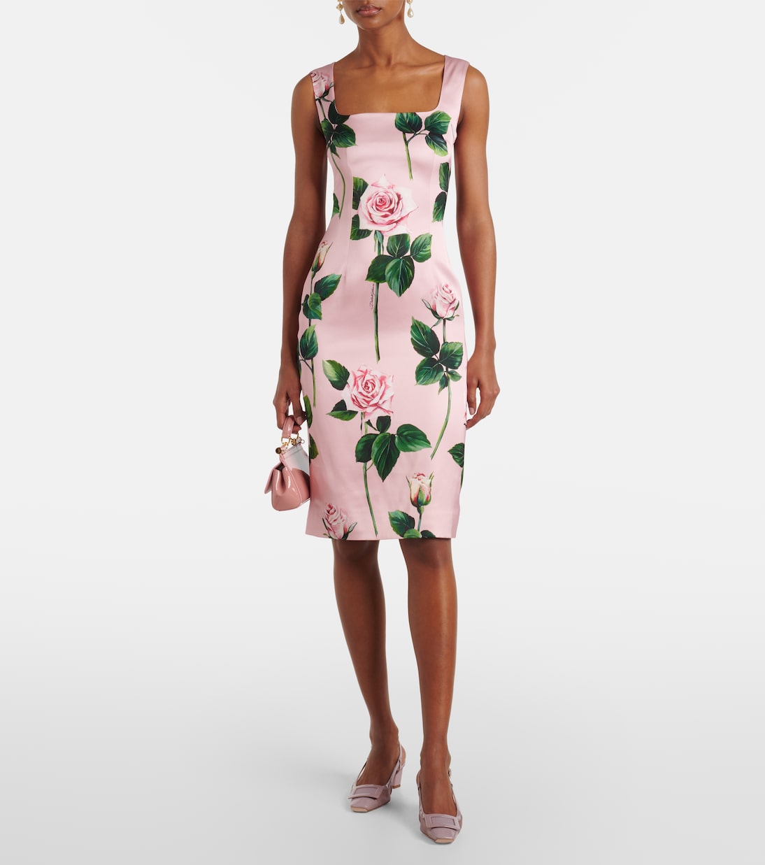 Туфли Belle Vivier из кожи и сетки с ремешком на пятке Roger Vivier, Dusty Rose — фото 3