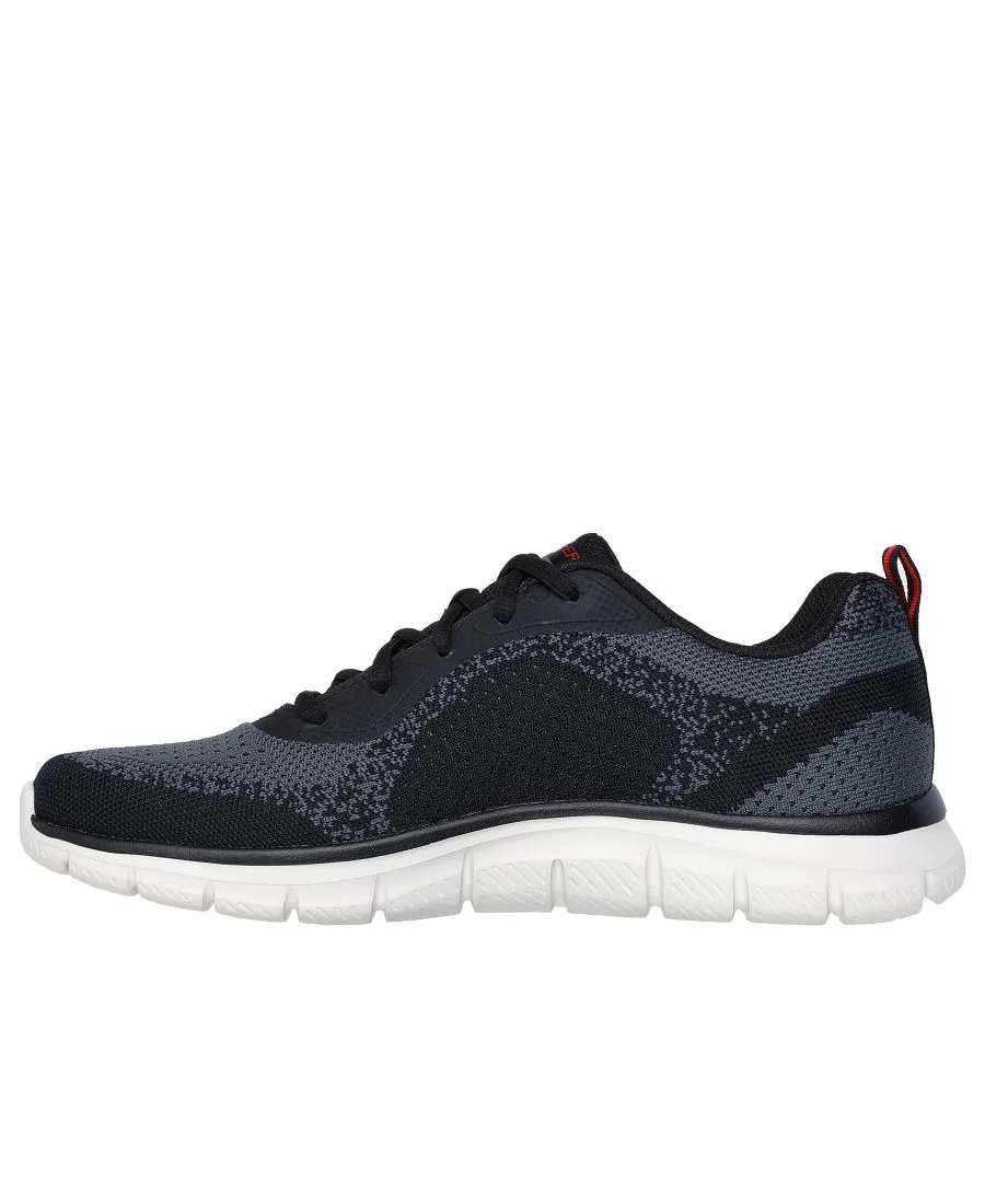 Мужские беговые кроссовки Track Glendor от Finish Line Skechers, черный, красный — фото 3