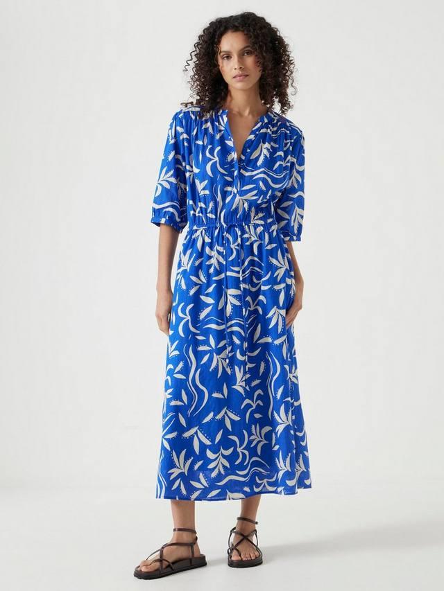 

Платье миди Lhea Abstract Palm HUSH, Blue/Multi