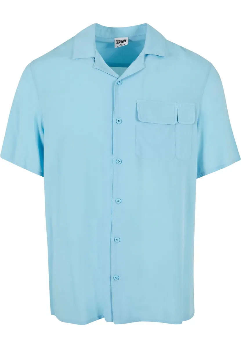

Рубашка с длинными рукавами URBAN CLASSICS " Urban Classics Men's Viscose Camp Shirt" (1 шт.), синий