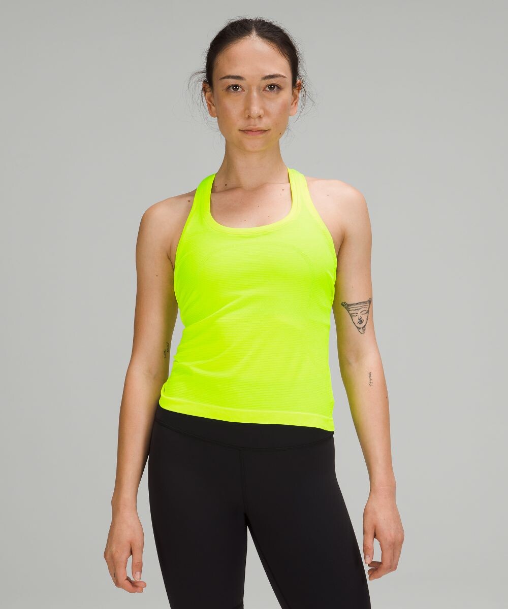 

Майка Swiftly Tech Racerback 2.0 Lululemon, желтый