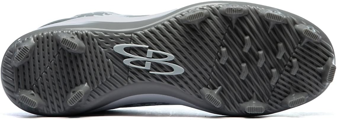 Мужские бутсы Boombah Dart Digi Camo с литой подошвой - несколько цветов - несколько размеров, белый — фото 2