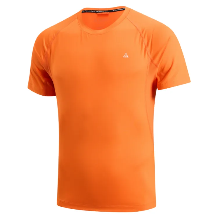 Nike Футболка ACG мужская Safe Orange/Peak White с круглым вырезом, умеренно прямой крой
