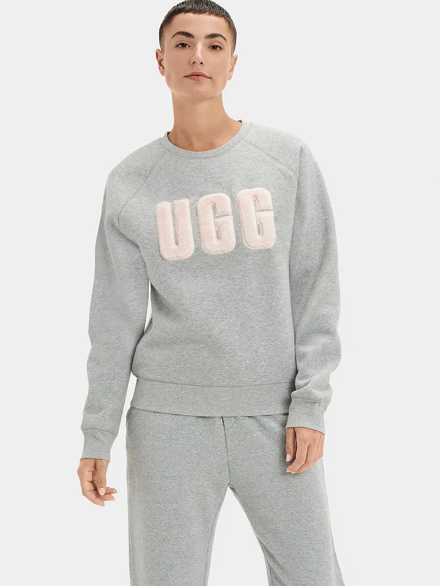 

Толстовка с логотипом Madeline Fuzz Ugg, серый