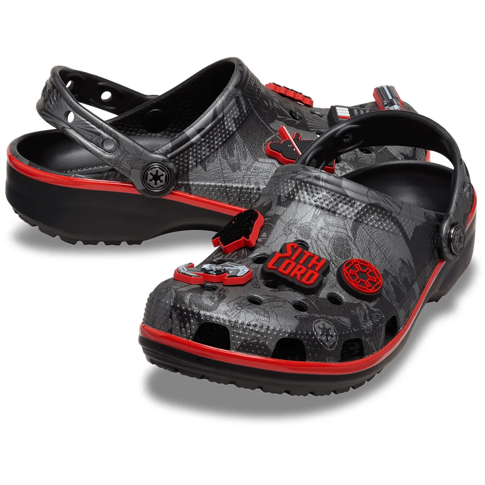 Классические сабо Crocs Star Wars Graphic Darth Vader, серый — фото 2