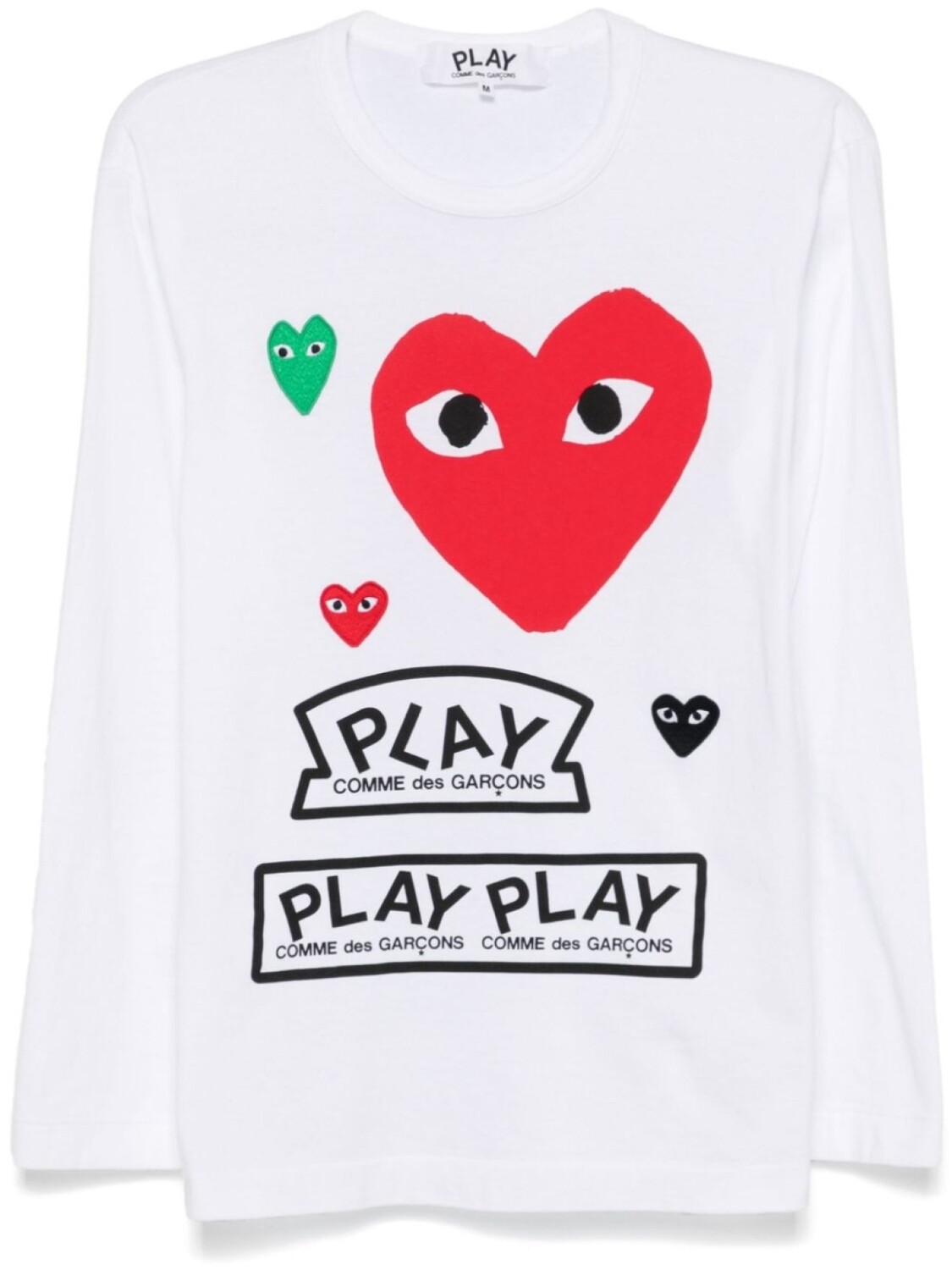 

Comme Des Garçons Play футболка с логотипом, белый