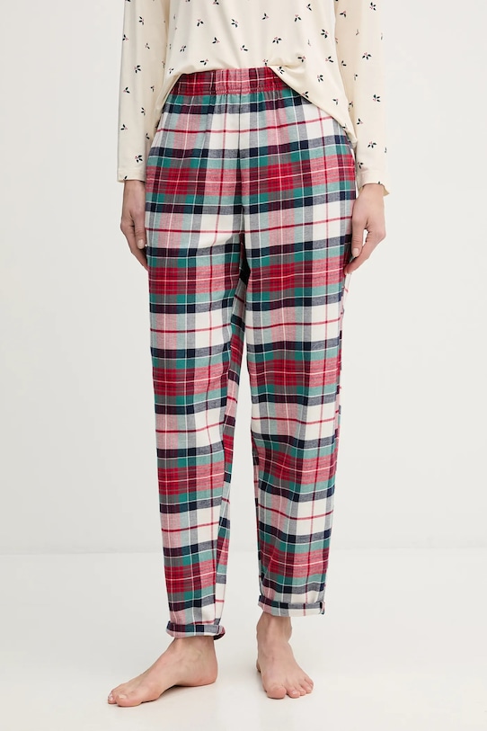 

Хлопковые пижамные штаны United Colors of Benetton, красный