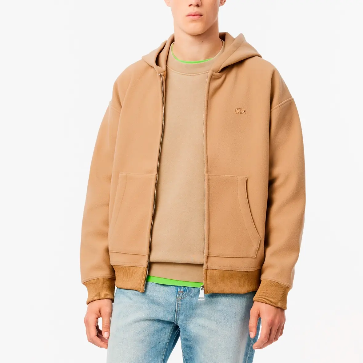 LACOSTE Куртка мужская землянисто-желтая, Earth Yellow — фото 3