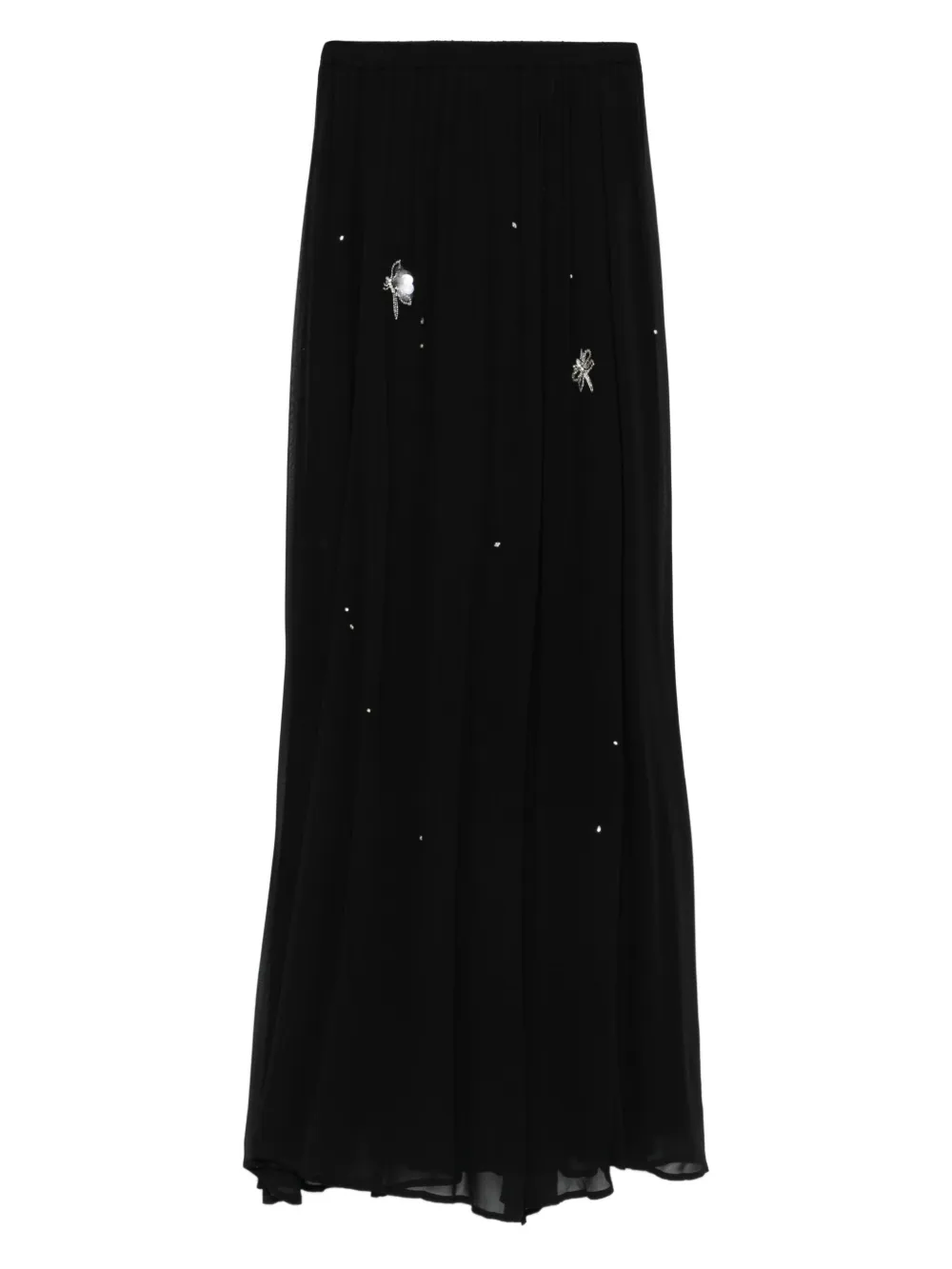 

Декорированная юбка макси Forte Forte, черный