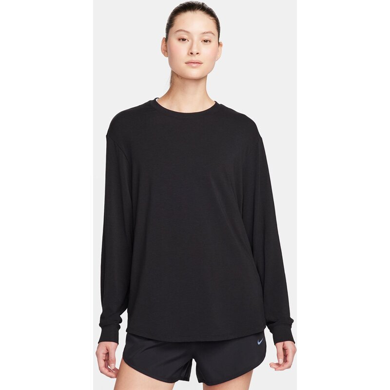 

Рубашка w nk one relax df ls top Nike, черный