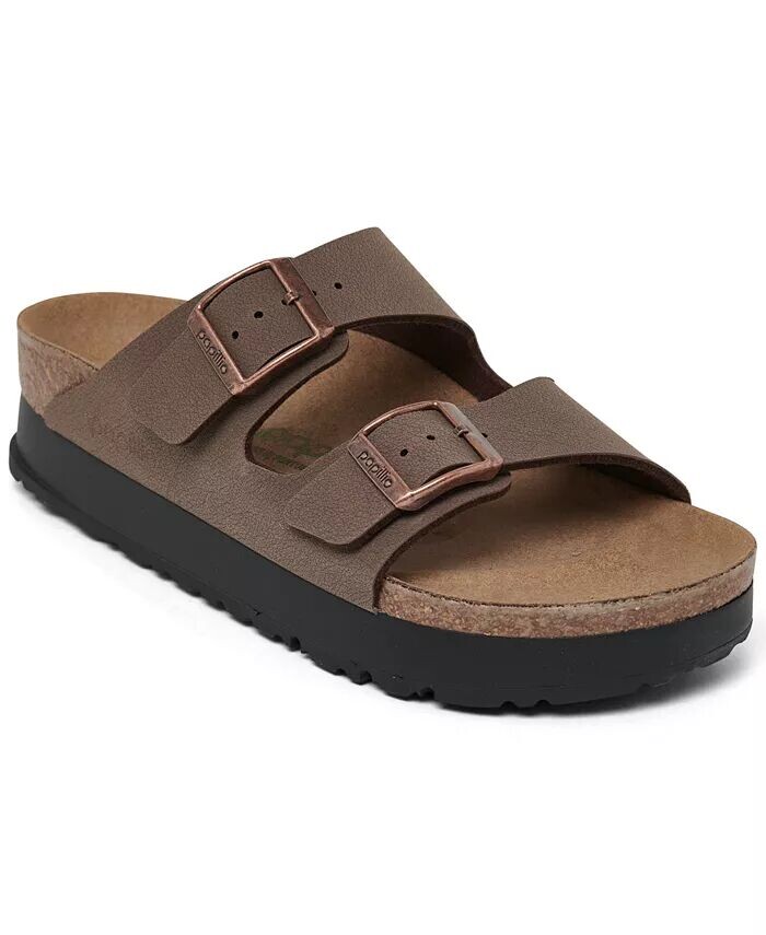 Женские сандалии на платформе Arizona Flex Birko-Flor от Finish Line Birkenstock, коричневый
