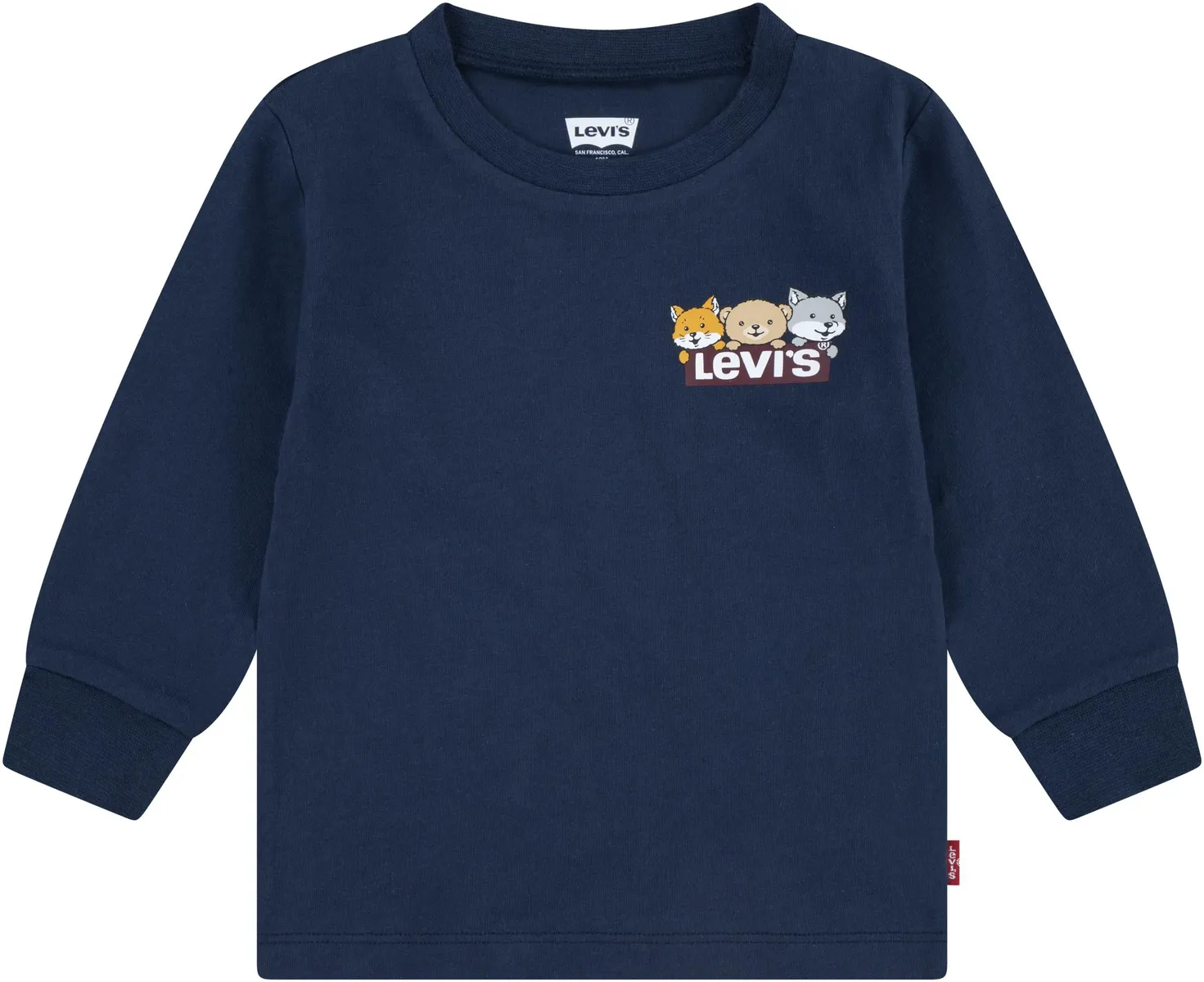 

Детская рубашка Levi's с длинными рукавами "LVB CRITTER HIKING IC TEE", с принтом на спине Levi'S Kids, цвет Dress Blues