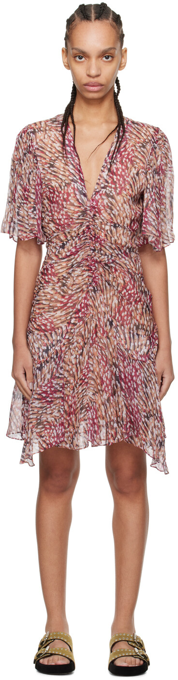 

Бежево-розовое мини-платье Vivienne Isabel Marant Etoile, Розовый, Бежево-розовое мини-платье Vivienne Isabel Marant Etoile