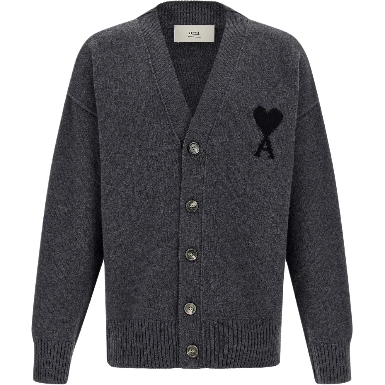 

Кардиган с V-образным вырезом Ami De Coeur AMIPARIS, серый
