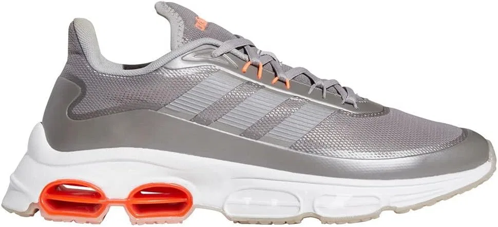Мужские беговые кроссовки Adidas Quadcube, Grey Light Granite Light Granite Signal Coral — фото 2