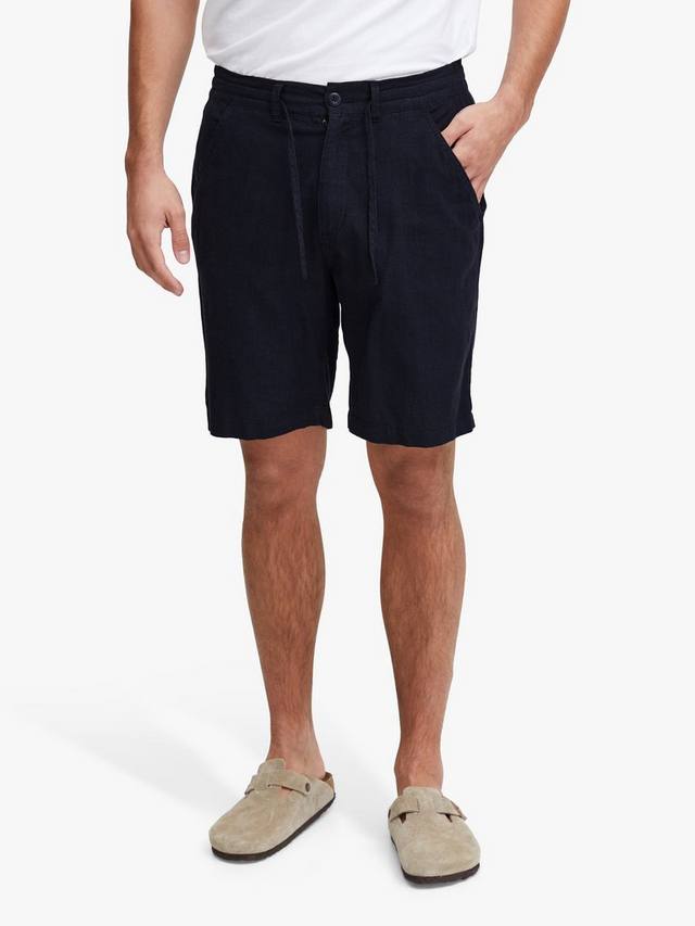 

Шорты из льняного микса rand houndstooth Casual Friday, темно-синий