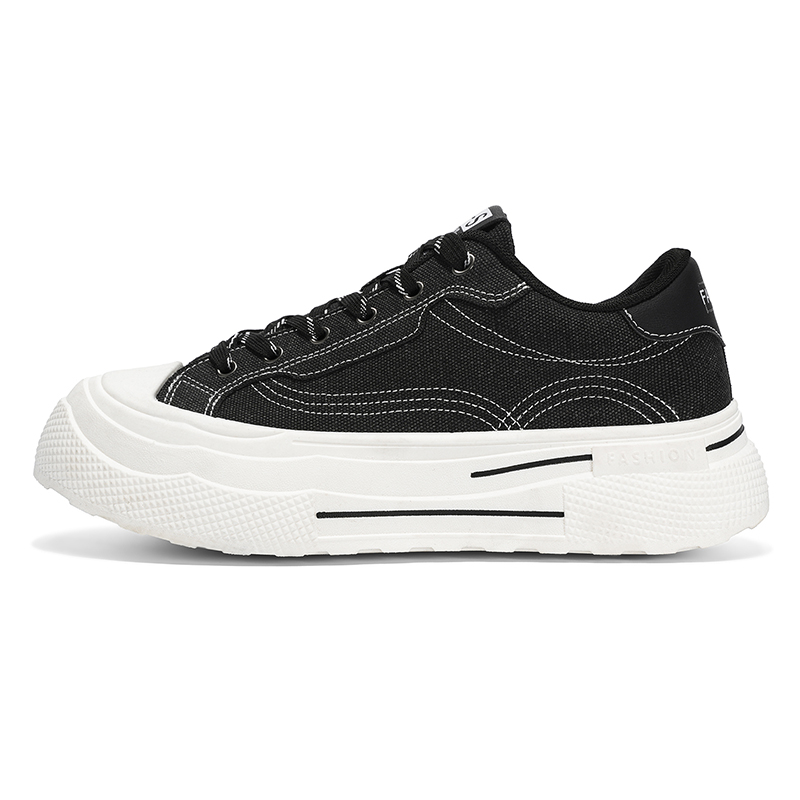 

CAMOSI Устойчивые к истиранию мужские низкие кеды на платформе из холста бордового цвета, цвет Burgundy