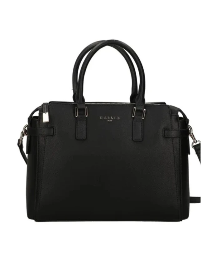 

Черная сумка из искусственной кожи с регулируемым плечевым ремнем. Gaã«Lle Paris, черный