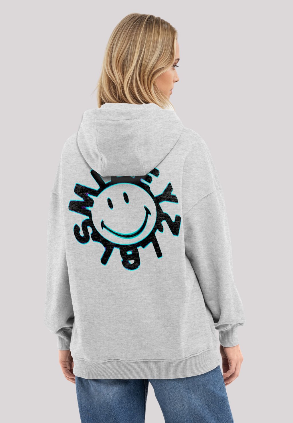 

Толстовка SMILEY FUTURE FORECAST - Hoodie F4NT4STIC, серый