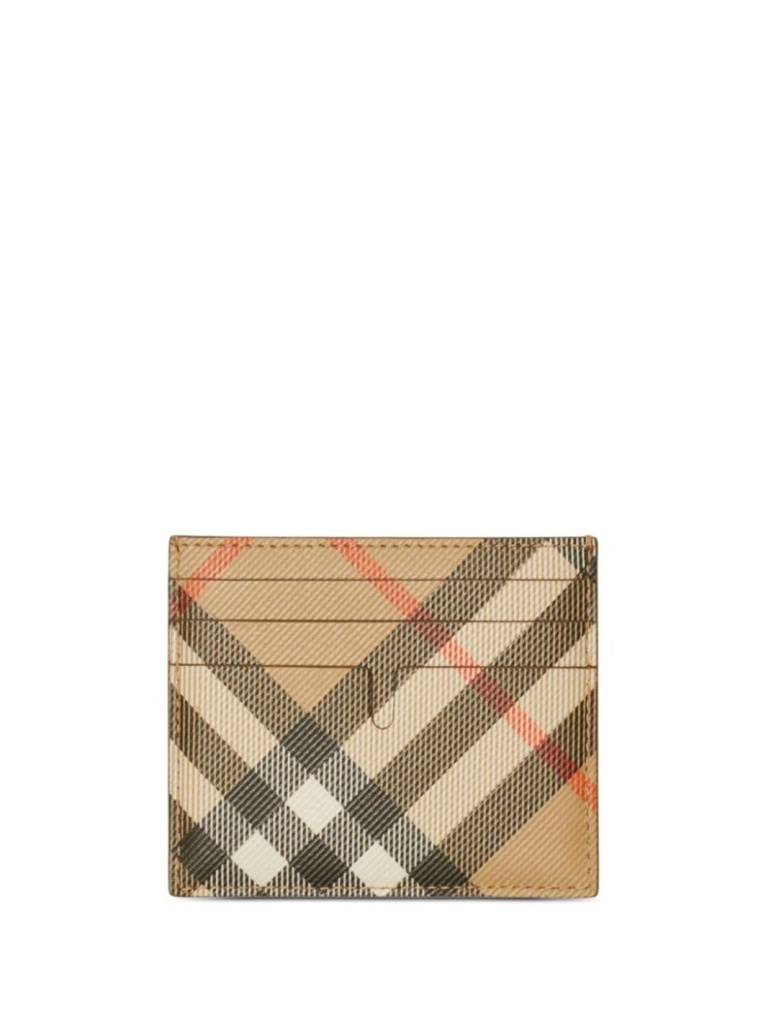 

Burberry кожаный держатель карт в клетку Vintage Check, нейтральный цвет
