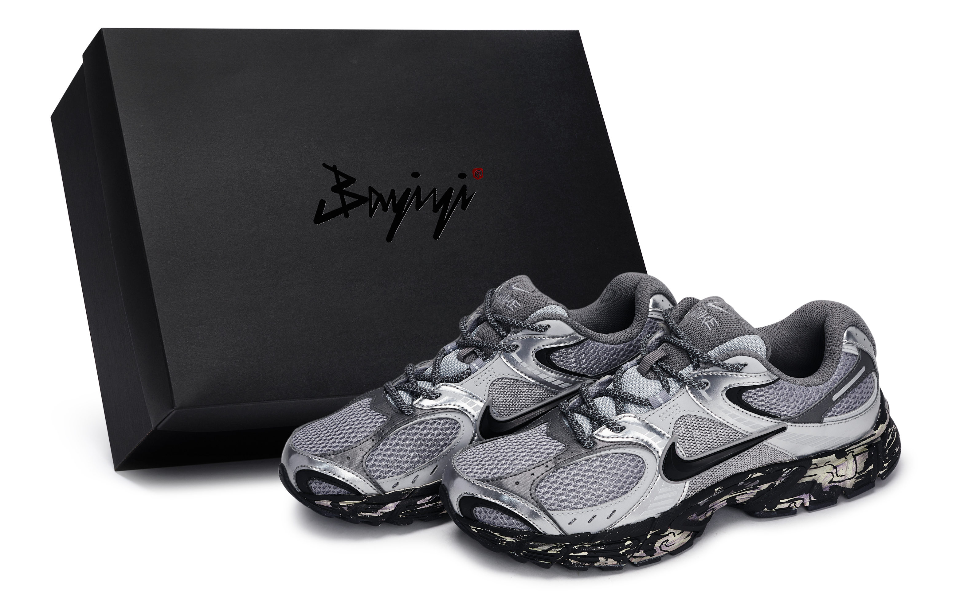 

Nike Кроссовки для бега V5 RNR с низким верхом, устойчивые к истиранию, мужские, цвет: черный, серый, серебристый, фиолетовый