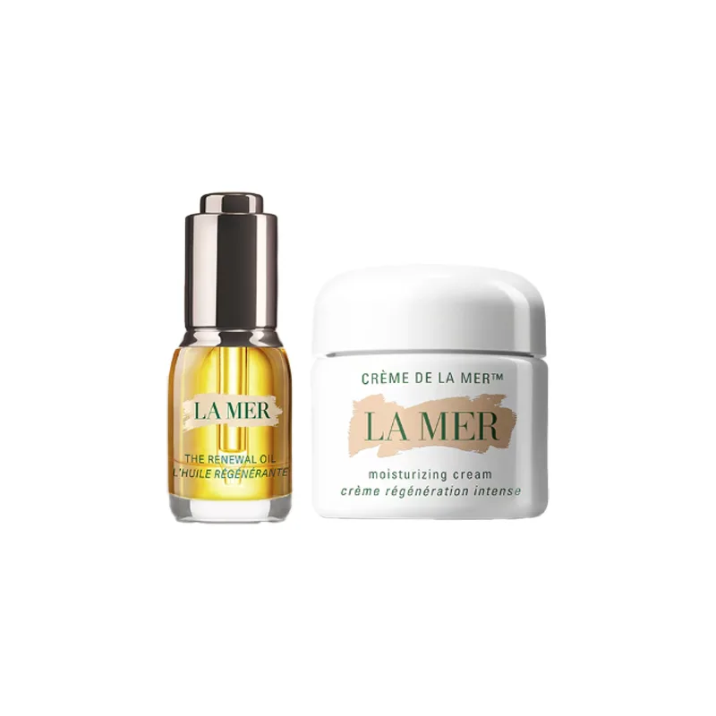 LA MER Набор для ухода за кожей с увлажняющим и антивозрастным эффектом, Two-Piece Set: Essence Oil 15ml+Miracle Cream 60ml