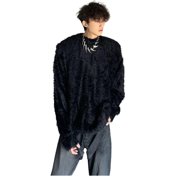 

Трикотажный свитер Unisex Crew Neck Moderate Others VanCamel, черный