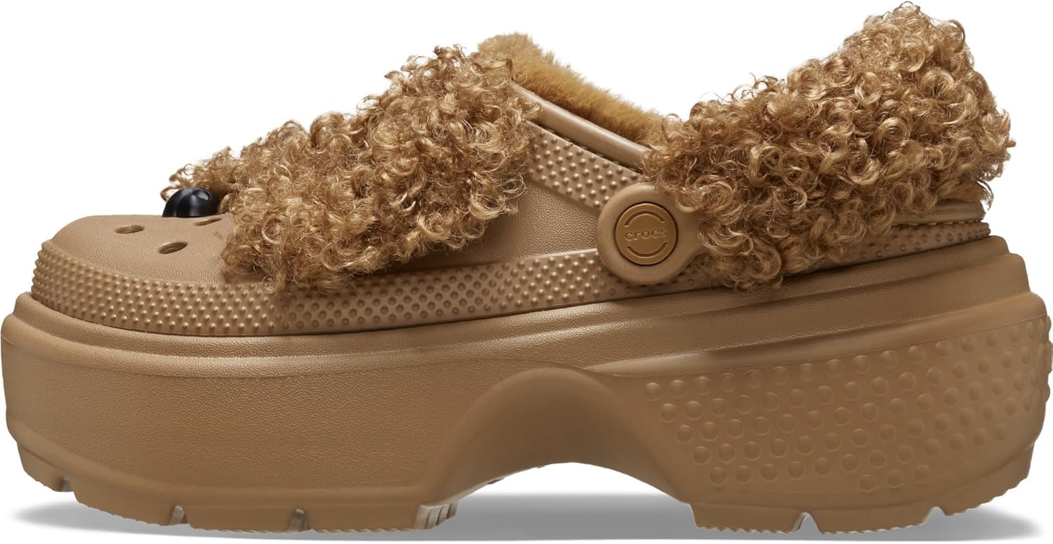 Сабо Унисекс Взрослые Сабо Stomp с подкладкой Crocs, Sepia Bear — фото 4