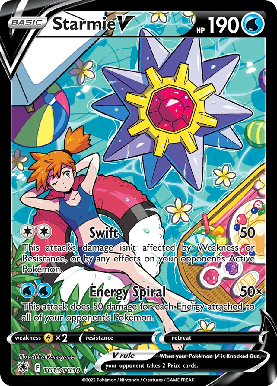 

Карточная игра Starmie V TG13/30 - Astral Radiance Trainer Gallery Holofoil
