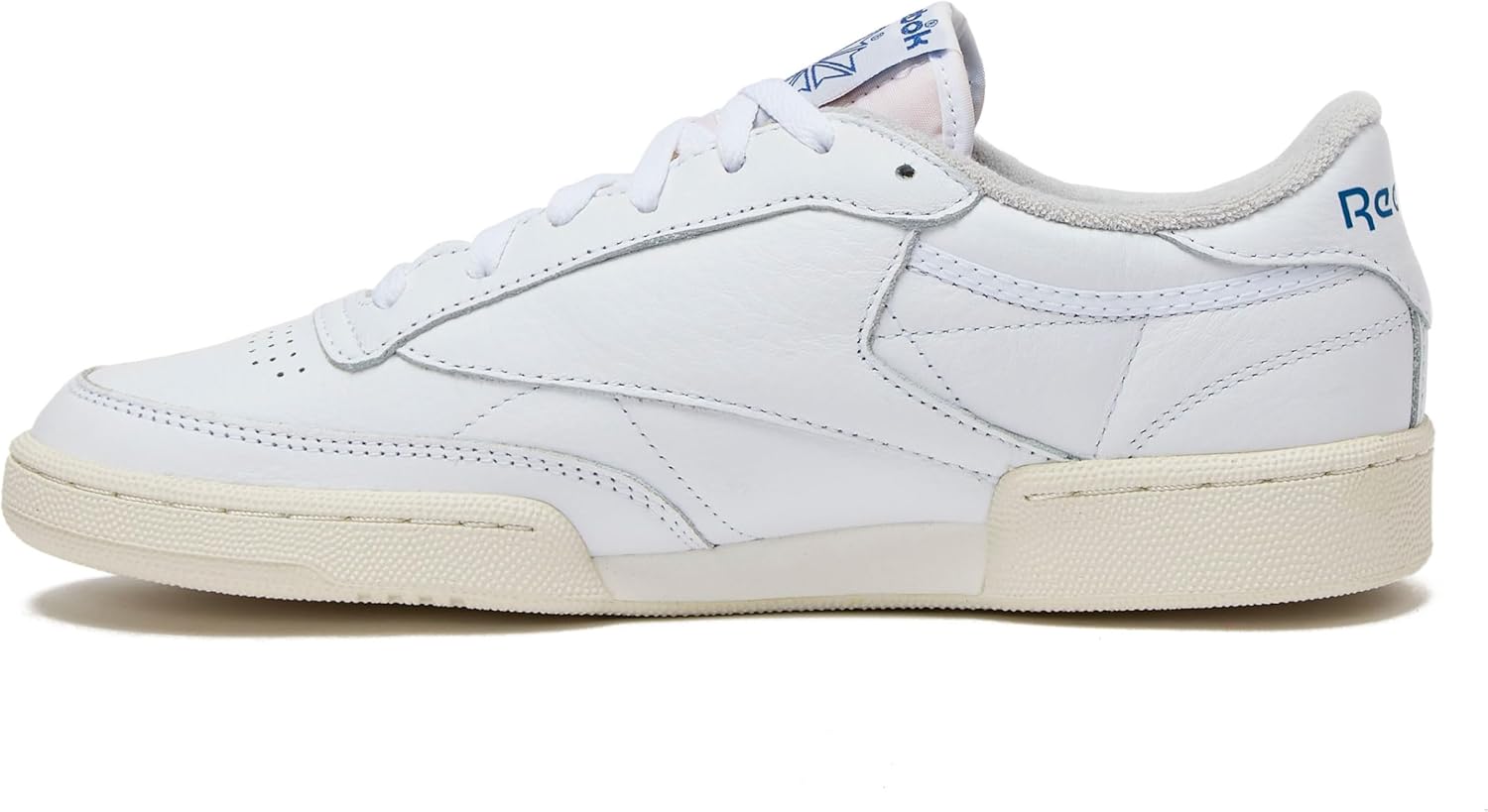 Мужские винтажные теннисные кроссовки Reebok Club C 85, белый/синий — фото 3