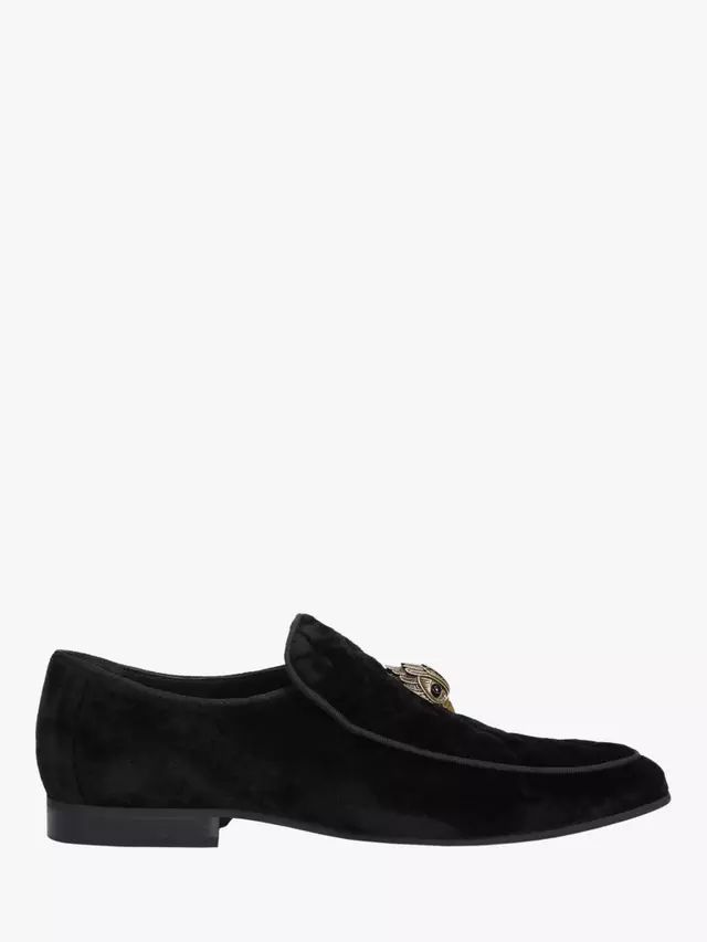 

Лоферы Kurt Geiger London Hugh Eagle Head Velvet, черный