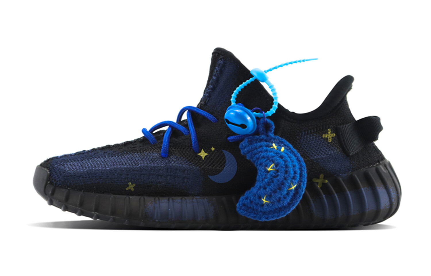 

Кроссовки adidas originals Yeezy Boost 350 Lifestyle Shoes Unisex Low-top Black/Blue, черный/синий