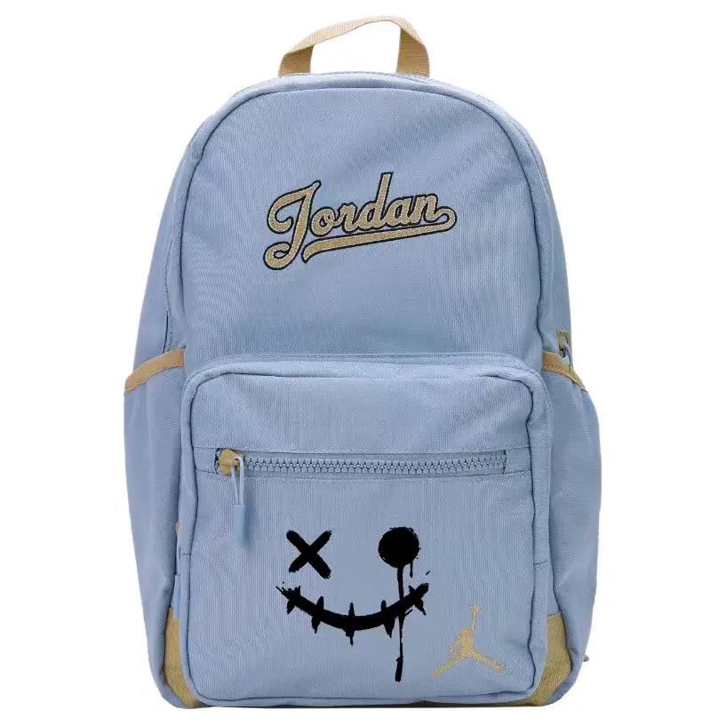 

Jordan Полиэстеровый рюкзак Unisex Blue, Smiley Face
