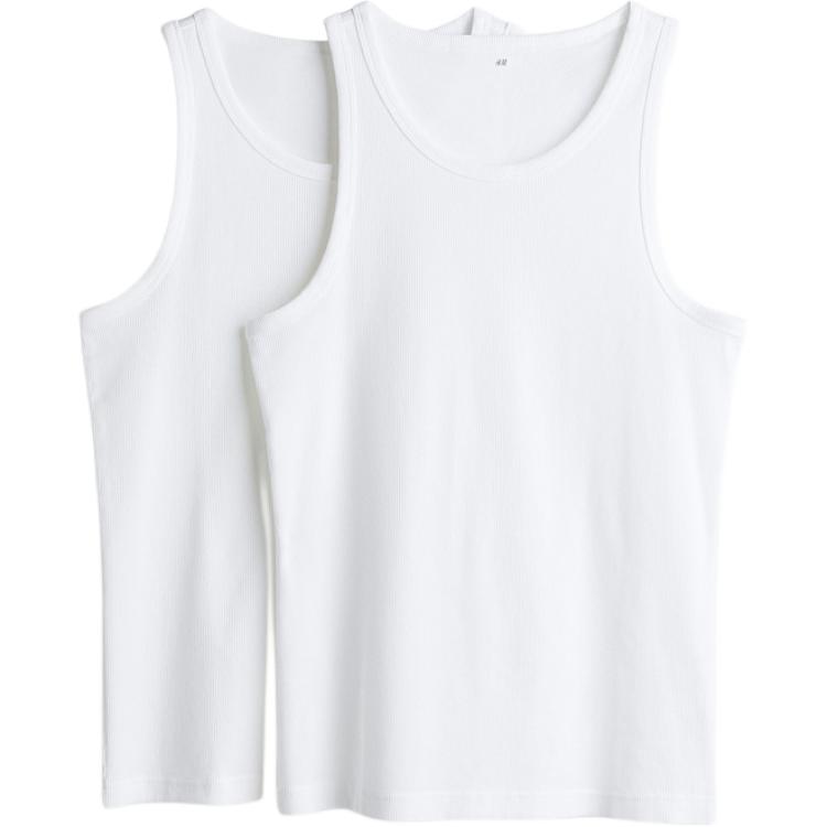 

Футболка мужская 2 шт белая H&M, 2 шт (белый+белый)