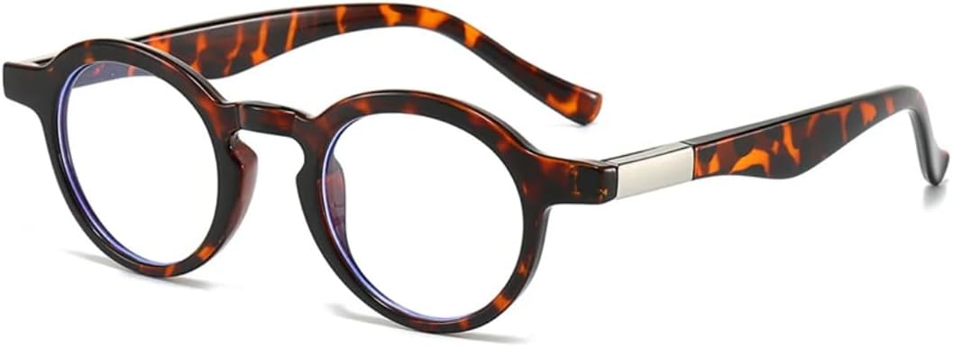 

Модные маленькие круглые двухцветные солнцезащитные очки для женщин в стиле ретро с прозрачными градиентными линзами, защита от УФ-излучения UV400, для мужчин в стиле панк UUPTTPL, Leopard Clear