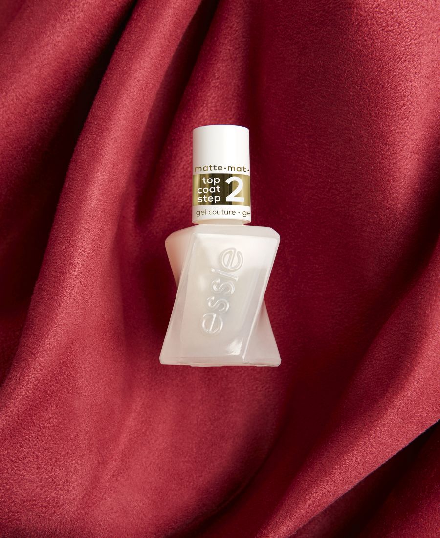 Матовое верхнее покрытие Gel Couture Essie, прозрачный — фото 4