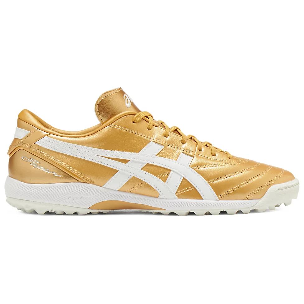 C3 TF Бутсы для футбола на искусственном покрытии Unisex Gold Asics, Pure Gold/White — фото 2