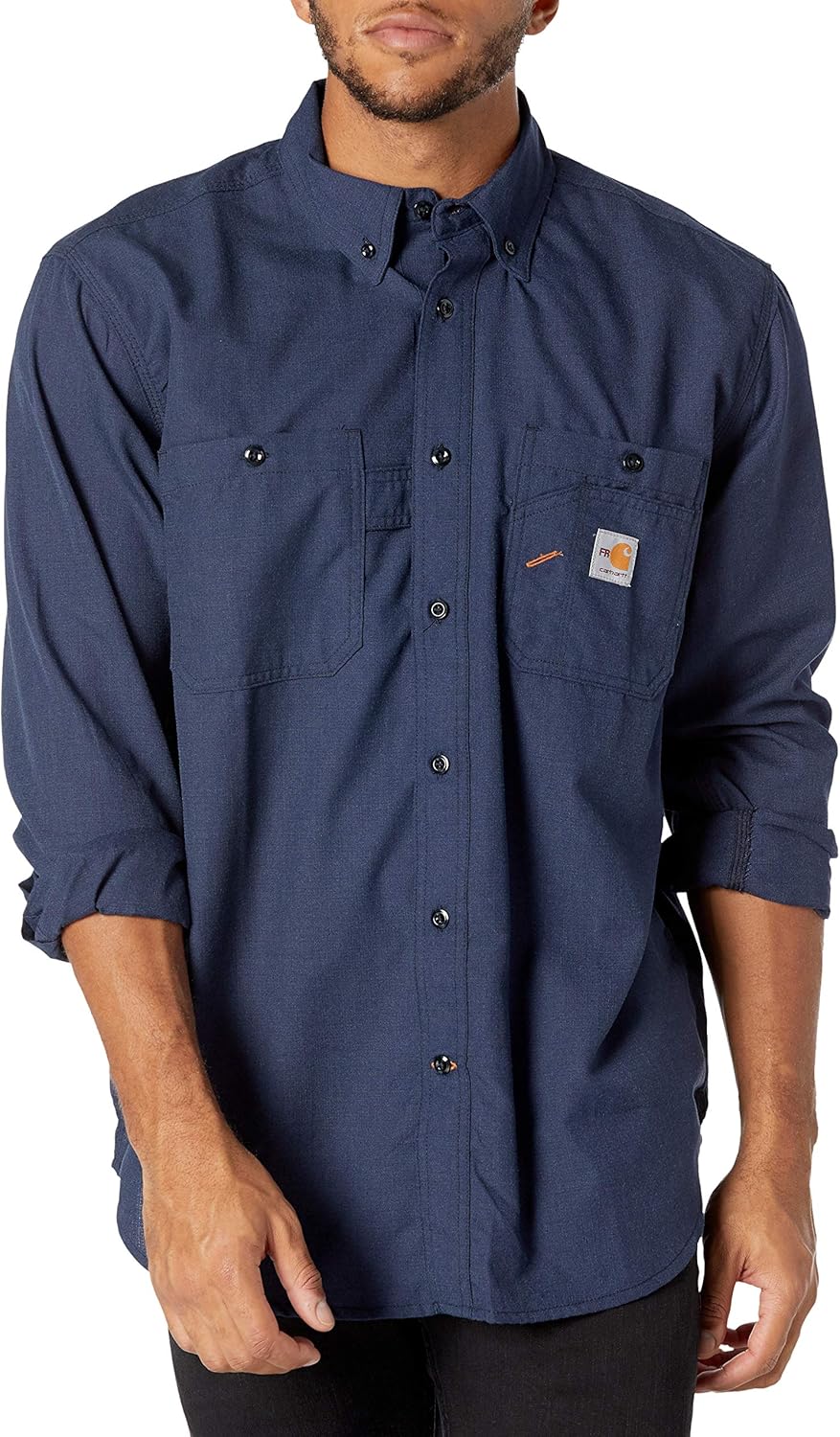 

Carhartt мужская 104138 огнестойкая футболка Force Lightweight с длинным рукавом, Navy
