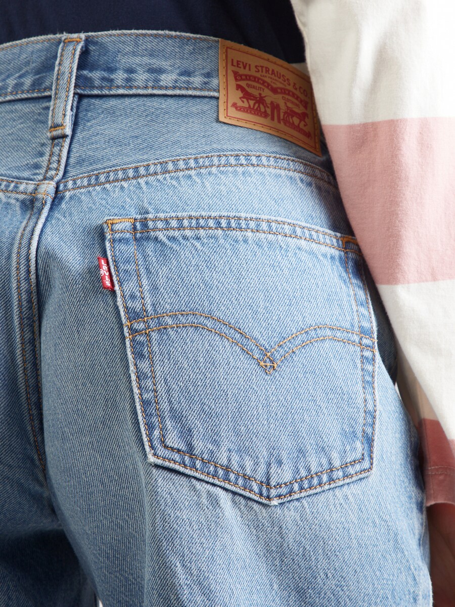 Джинсы свободного кроя LEVI'S  94 Baggy Short, светло-голубой — фото 2