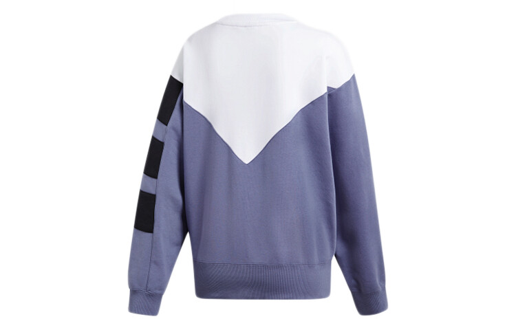 Свитшот Trefoil женский индиго/белый/черный Adidas Originals, индиго/белый/черный — фото 2
