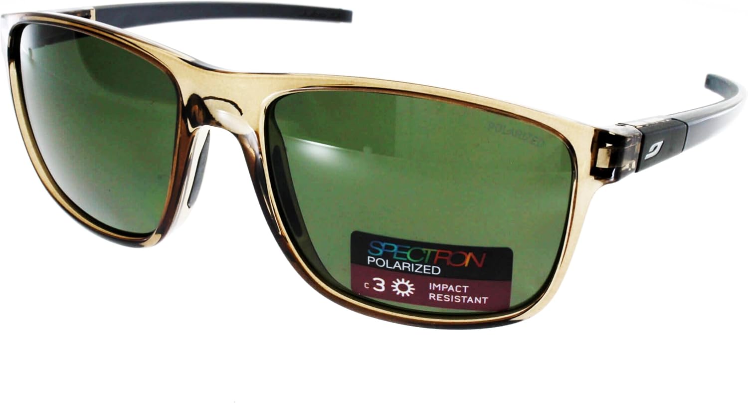 

Солнцезащитные очки Julbo The Streets Lifestyle для мужчин и женщин с резиновыми дужками и носовыми упорами для повседневного использования - 100% защита от УФ-излучения, Brown / Black Frame - Gray Lens (Spectron 3 Polarized)