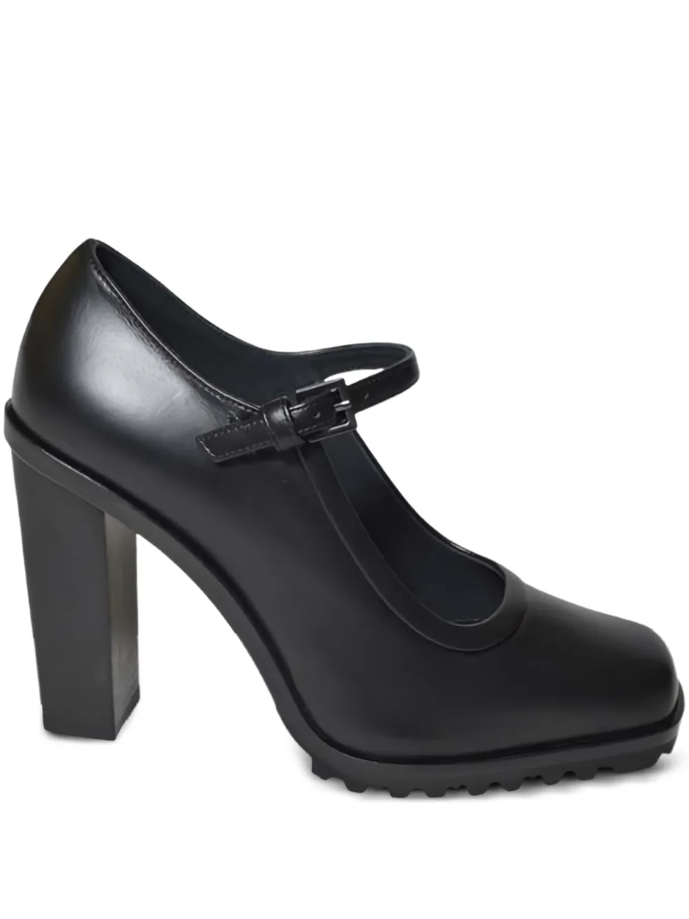 Туфли Мэри Джейн с пряжками Max Mara, черный