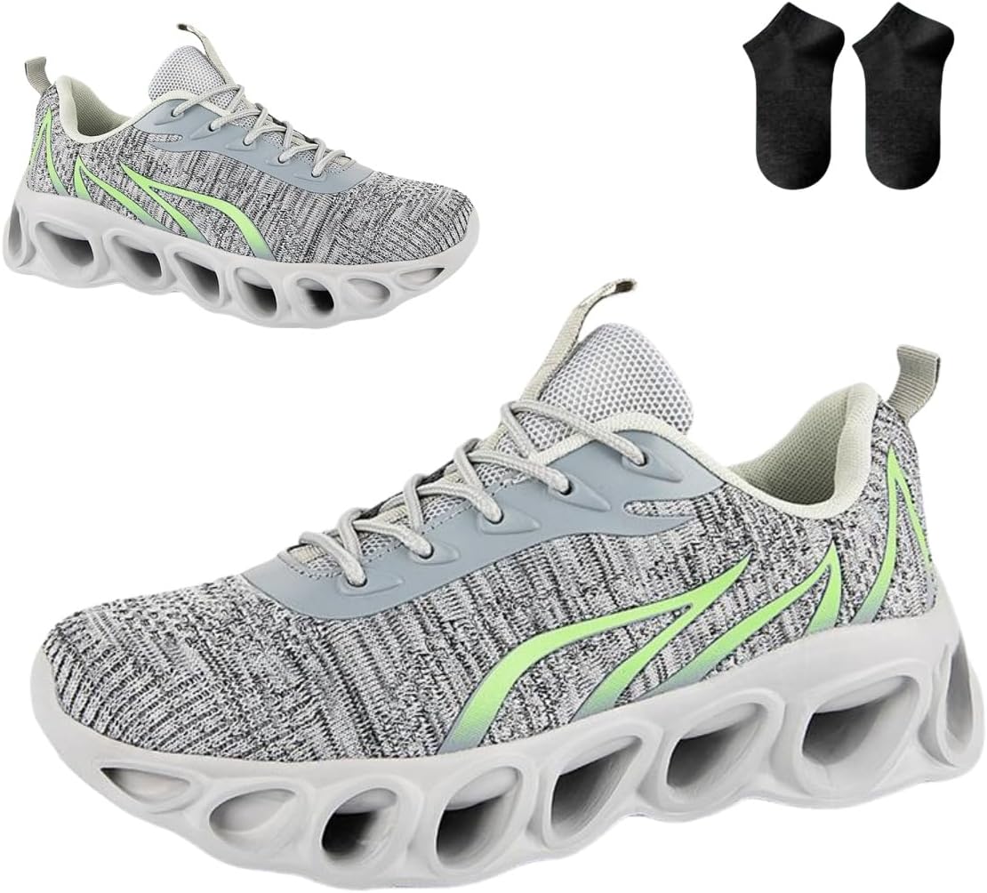 

Женские обувь Softsfeel для облегчения ходьбы, идеальная для прогулок, мужские ортопедические удобные кроссовки, противоскользящие с амортизацией Generic, серый