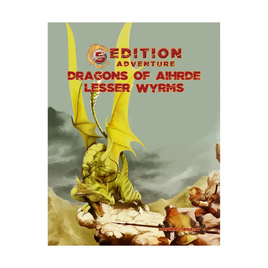 

Dragons of Aihrde - Lesser Wyrms, Fantasy Adventures - 5th Edition (Troll Lord Games), мягкая обложка