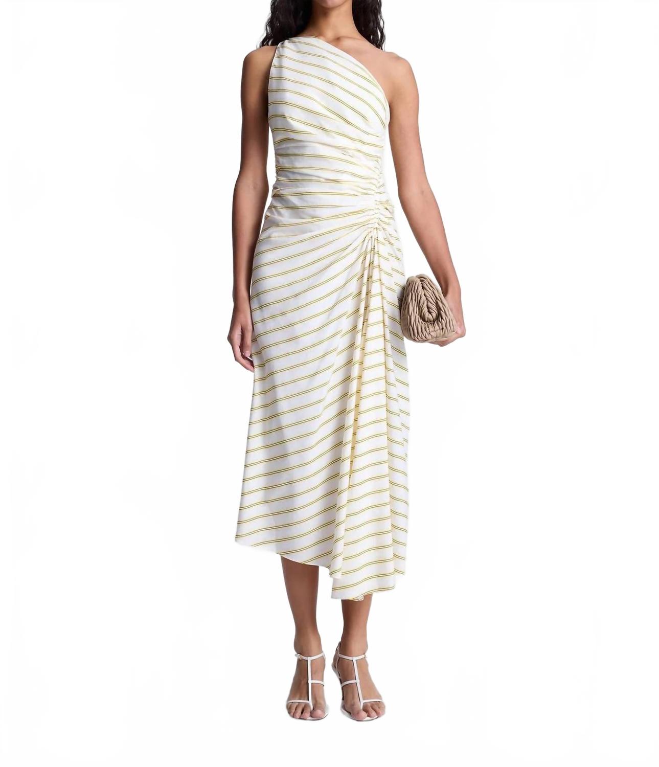 

Женское платье Кэролайн в канареечную полоску A.L.C., Canary Stripe