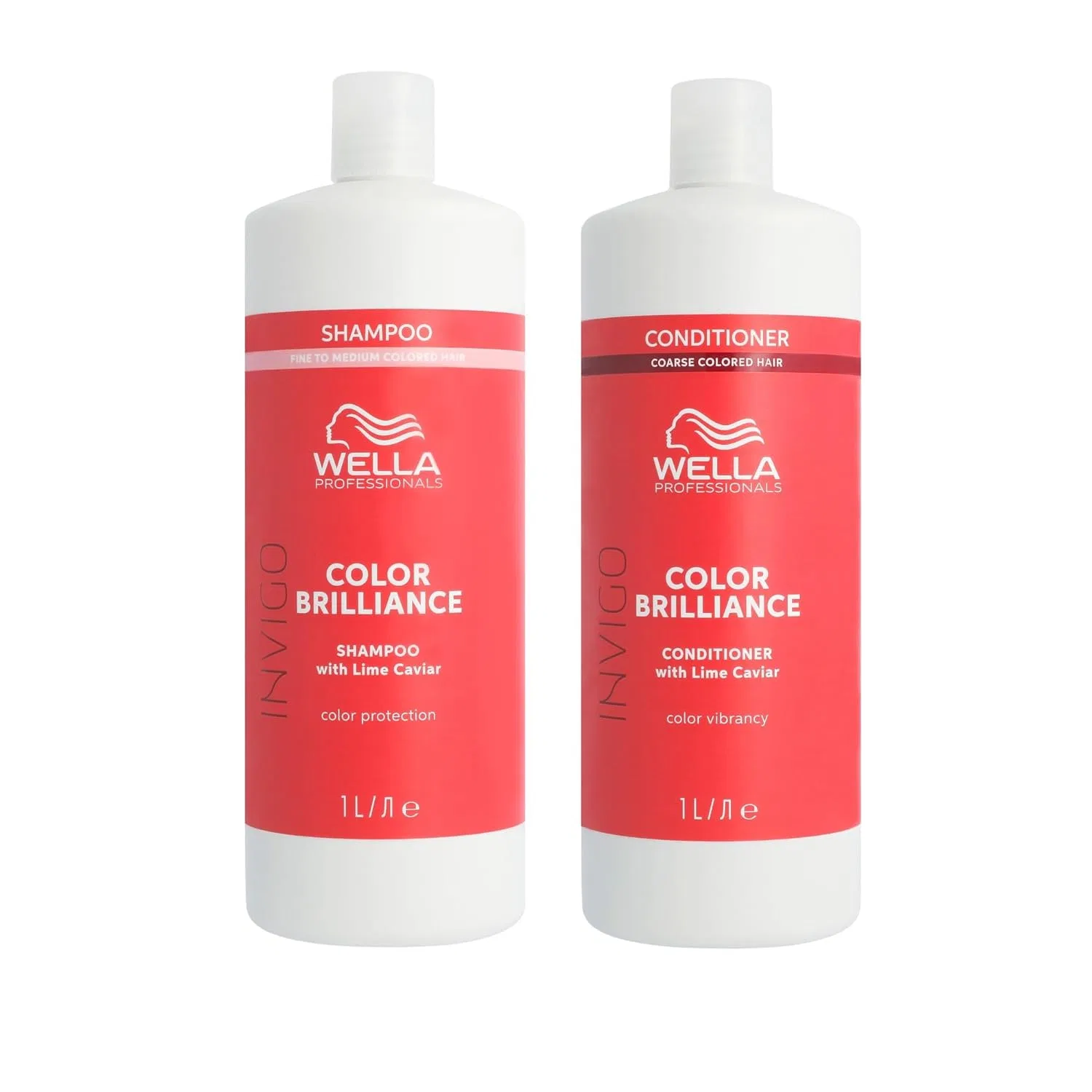 Набор Wella Professionals Color Brilliance: шампунь для тонких волос и кондиционер для густых волос, 2 х 1 л Wella