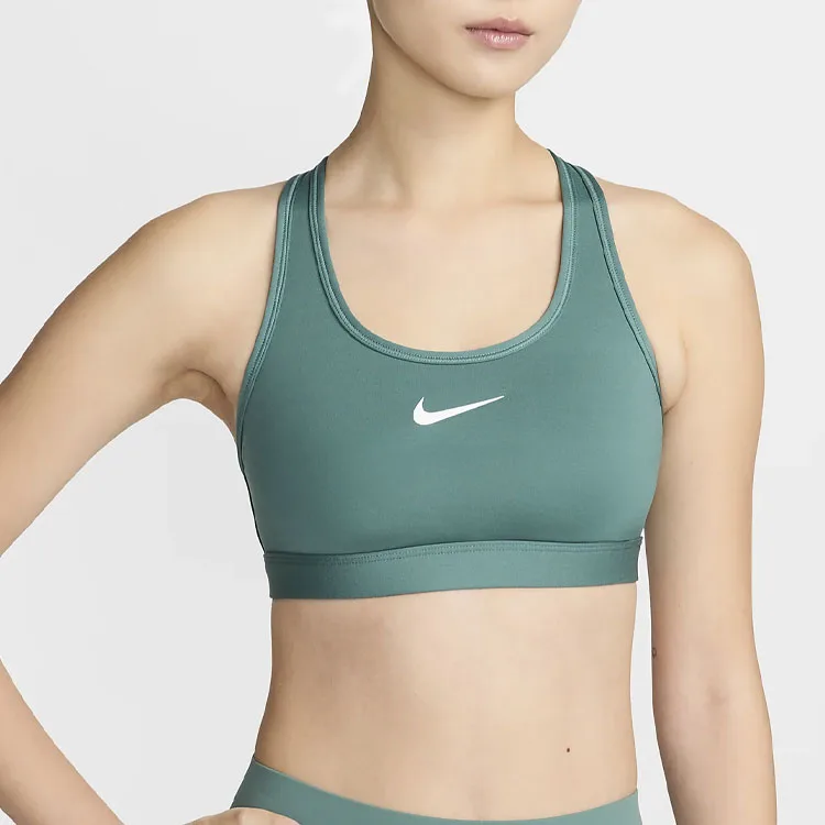 Спортивный бюстгальтер Swoosh для девочек Nike, Coastal Blue/White — фото 4