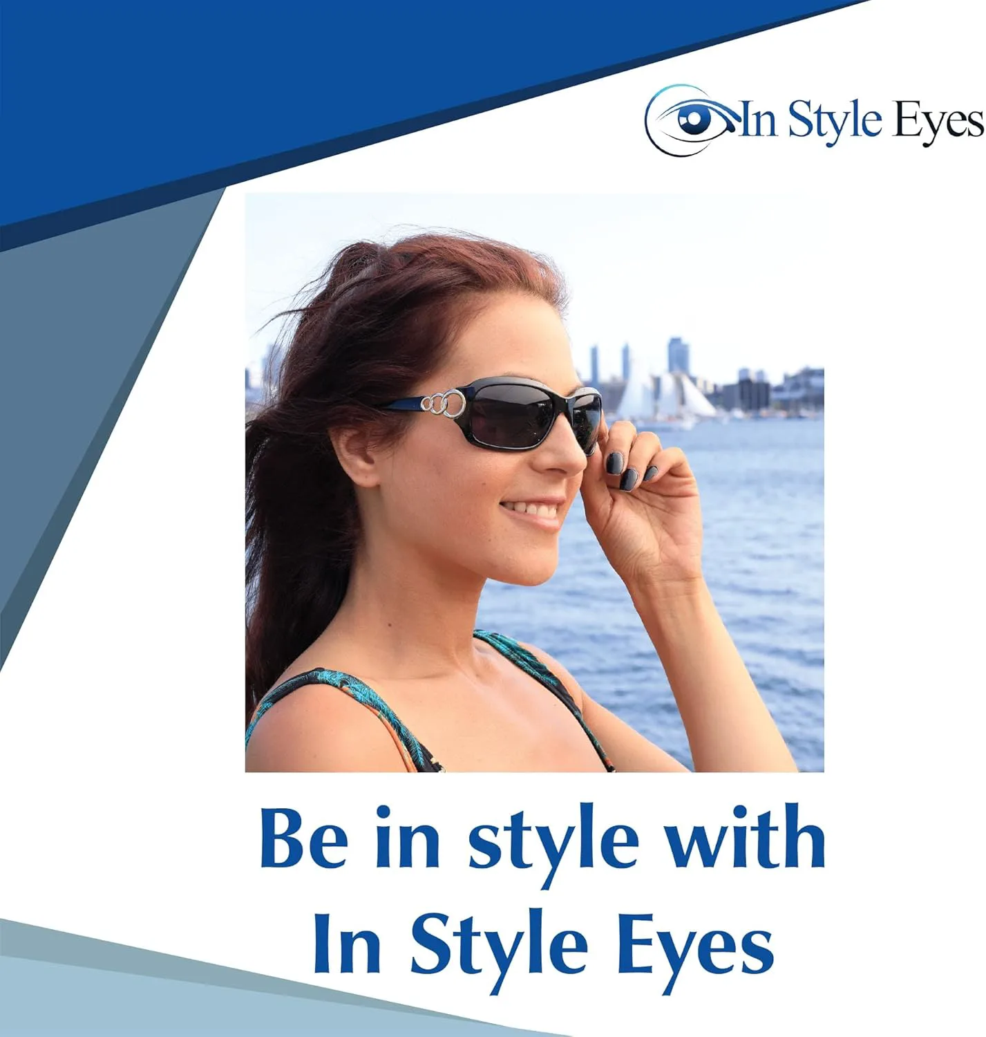 

Солнцезащитные очки для чтения In Style Eyes Circle Power с бифокальными линзами — полноободковые, итальянский дизайн, большая оправа — неполяризованные линзы, Black