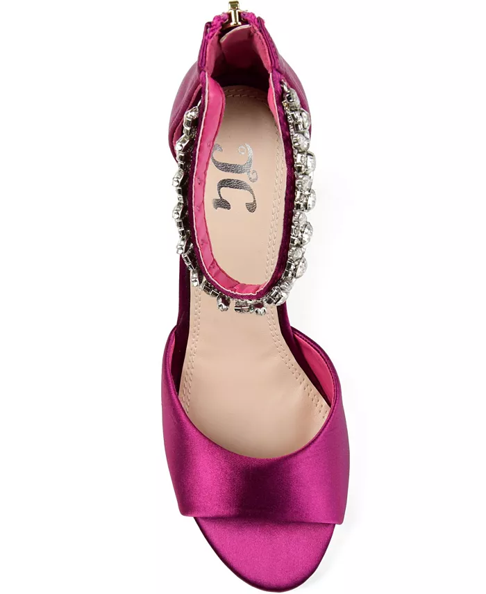 Женские босоножки Connor Wedges Journee Collection, розовый — фото 4